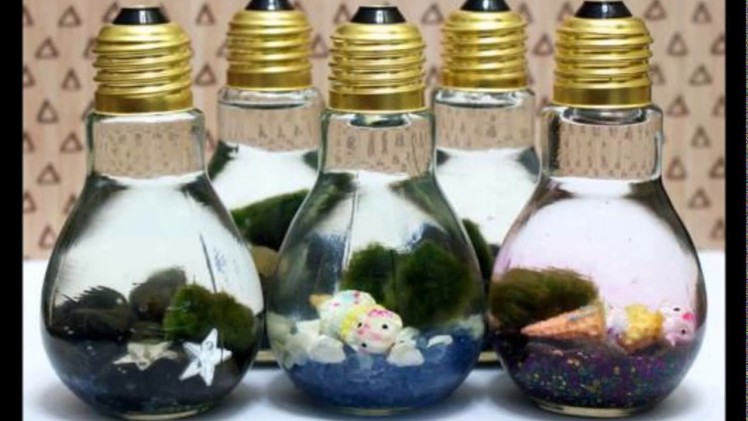 DIY Home Decoration with Old CFL Bulbs