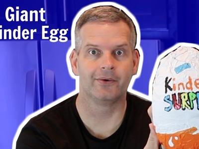 DIY How to Make a Giant Kinder Surprise Egg | Opening a Giant Kinder Egg