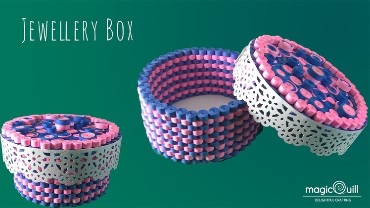DIY how to make quilled jwellery box.gift box