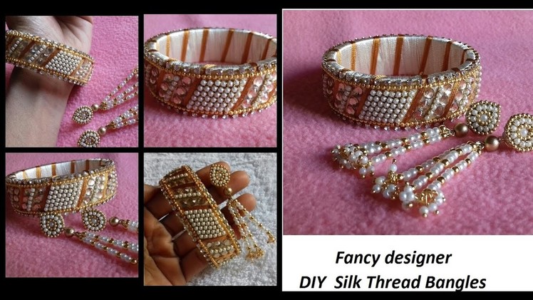 DIY || how to make silk thread designer bangles at home || DIY designer silk thread bangles