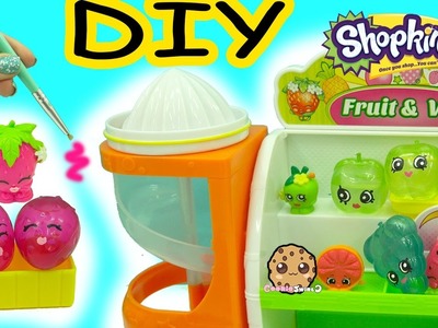 DIY Liquid Water Filled Fruit Inspired Shopkins - Do It Yourself Dollar Tree Craft Video