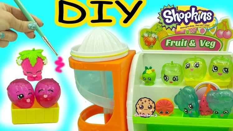 DIY Liquid Water Filled Fruit Inspired Shopkins - Do It Yourself Dollar Tree Craft Video