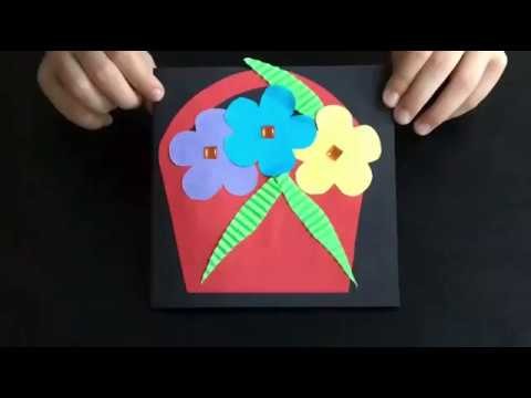 DIY - lovely handmade Mother's Day card (easy crafts with kids)