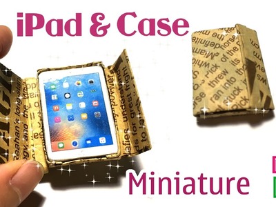 DIY Miniature iPad & Case Dollhouse | How to make an iPad & Case for your Doll