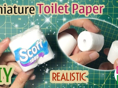 DIY Miniature Toilet Paper Realistic | Dollhouse