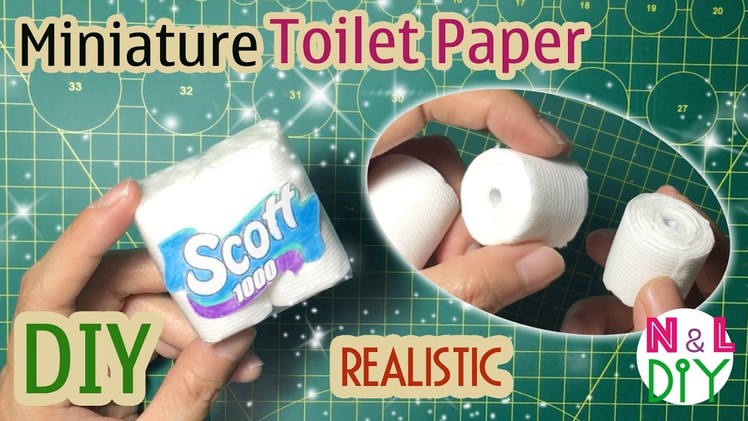 DIY Miniature Toilet Paper Realistic | Dollhouse