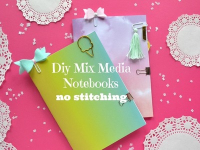 Diy Mix Media Notebooks - No Stitching - Handmade Traveler's Notebook Inserts
