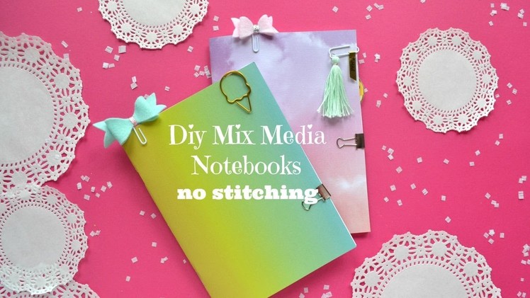 Diy Mix Media Notebooks - No Stitching - Handmade Traveler's Notebook Inserts