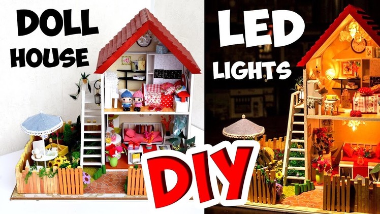 DIY Musical Miniature Doll House with LED Lights ❤ Darling Dolls