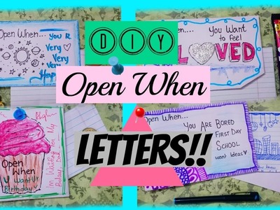 DIY OPEN WHEN LETTERS! ????《 2017 》 | TheCuteBuddingCrafter