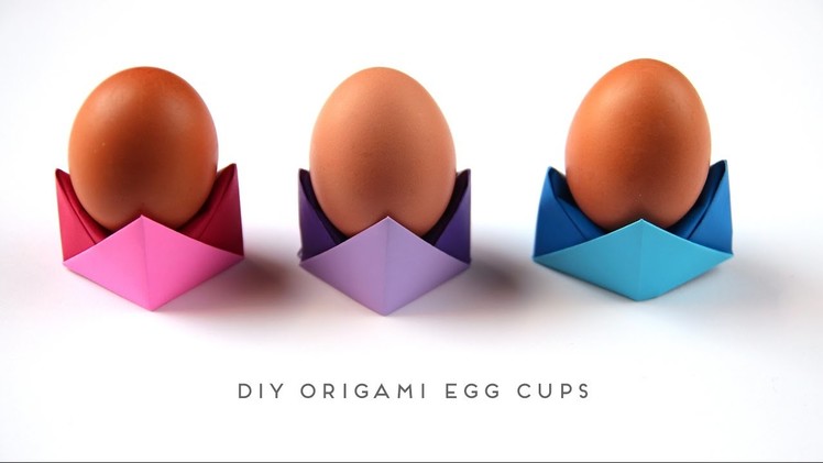 DIY ORIGAMI EGG CUPS.