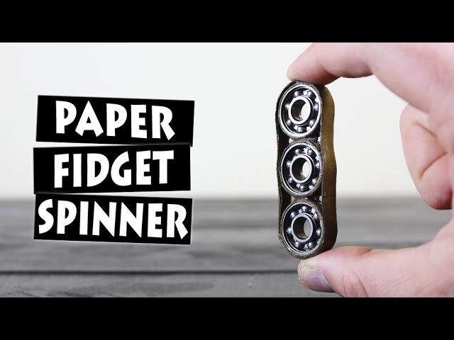 DIY Paper Hand Spinner Fidget Toy