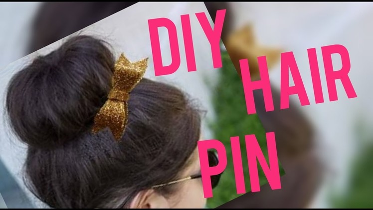 Diy  pom pom , bow & rose hair pin