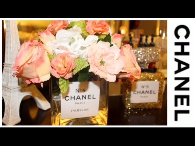 Diy Room Decor Chanel Inspired Acrylic Water Floral Arrangement