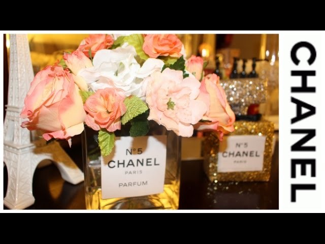 DIY: Room Decor Chanel Inspired | Acrylic Water Floral Arrangement