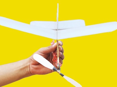 DIY Rubber Band Plane - How to Make a Rubber Band Plane (New Wing)