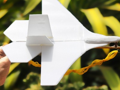 DIY Rubber Band Plane - How to Make a Rubber Band F-22 Raptor