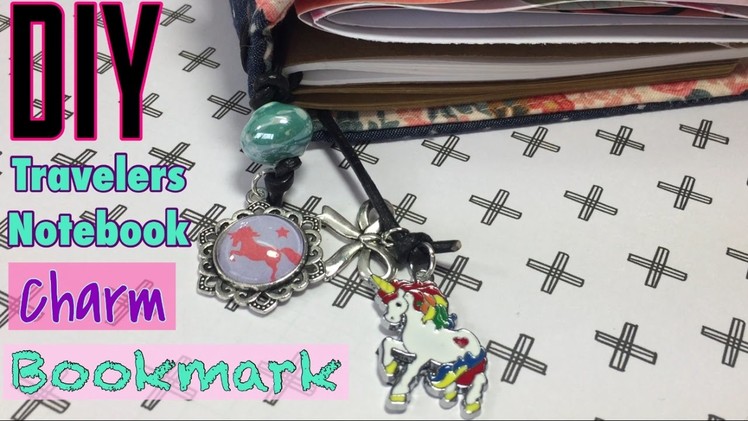 DIY Travelers Notebook Bookmark Charm. Custom Unicorn Pendant Charm | I'm A Cool Mom
