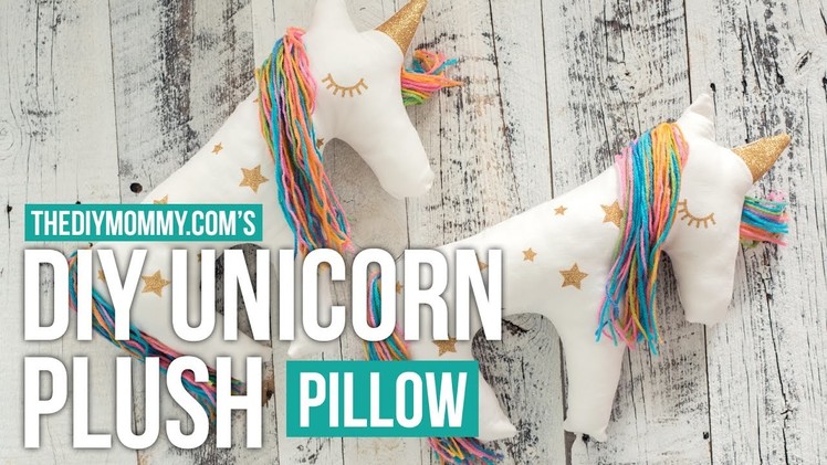 DIY Unicorn Pillow Plush Sewing Tutorial