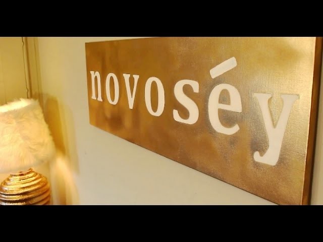 DIY: Wall Art Canvas | Personalized Graphic Print | Bedroom Decor || Chanelle Novosey
