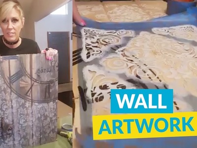 DIY Wall Artwork From Flooring!