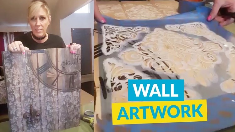DIY Wall Artwork From Flooring!