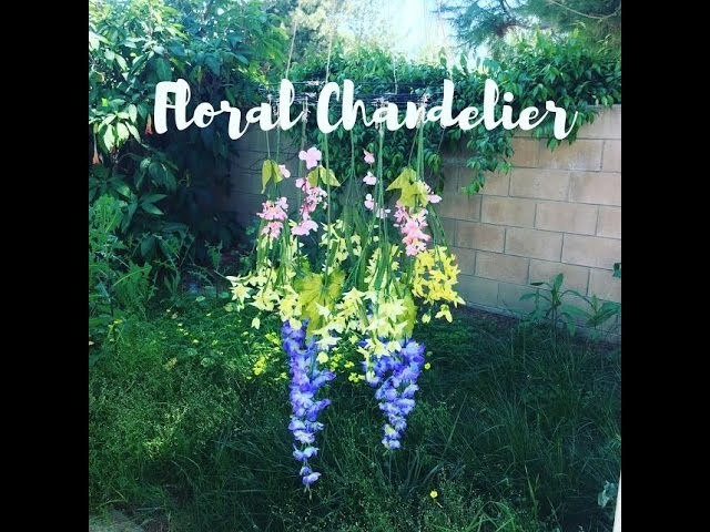Dollar Tree DIY | Floral Chandelier