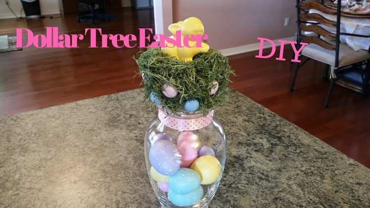 Dollar Tree Easter Glass DIY
