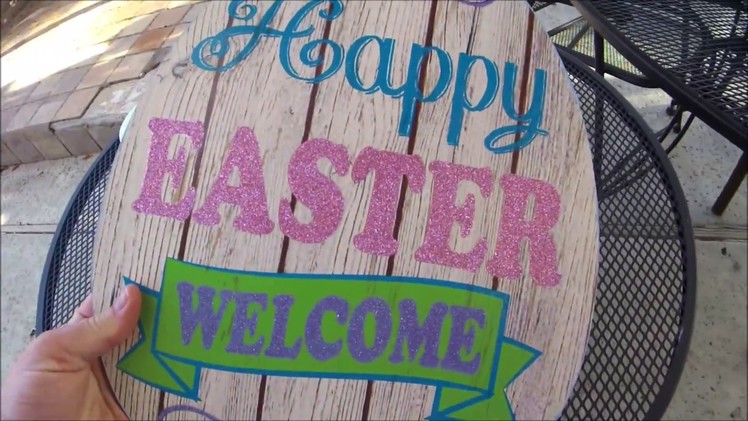 Easter DIY with Egg from the Dollar Tree!
