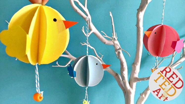 Easy Bauble Chick Ornaments DIY - Easter DIY - Spring Decor DIY