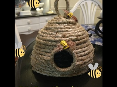 Easy DIY Bee Skep. Bee House