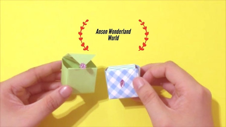 Easy Origami how to Make Cube Box 简单手工折纸  立方体盒子.簡単折り紙 キューブボックスです