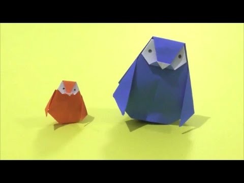 Easy Origami How To Make Paper Penguin 简单手工摺紙 企鵝 簡単折り紙 ペンギン です