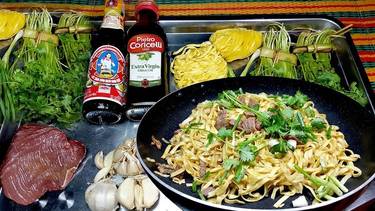 Garlic Noodles Recipe, How to make Khmer Garlic Noodles Healthy food, Yummy Yummy