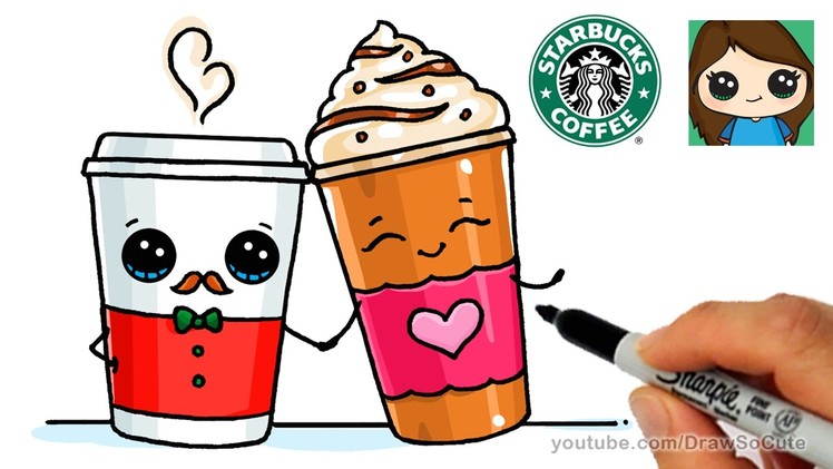 How to Draw a Drinks from Starbucks Easy