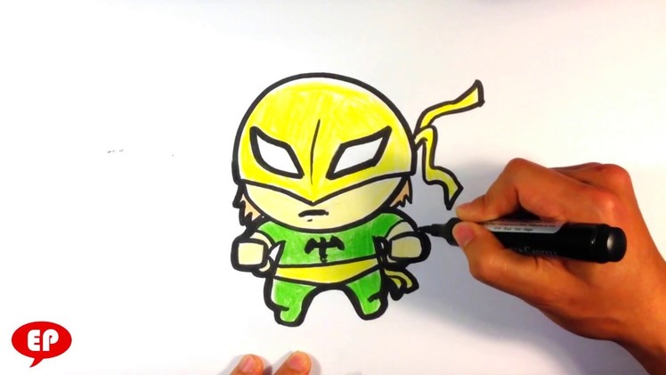 How to Draw Iron Fist (Cute) - Easy Pictures to Draw