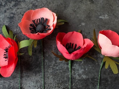 How to Make a Crepe Paper Anemone Flower
