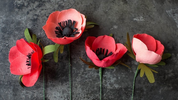 How to Make a Crepe Paper Anemone Flower