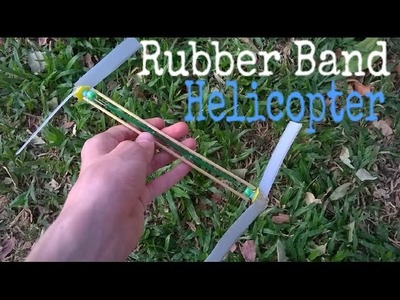 How to make a Rubber Band powered Helicopter that Flies.(diy Helicopter toy)