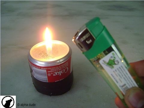 HOW TO MAKE A STOVE WITH COCA COLA CANS AND LIGHTER | DIY|