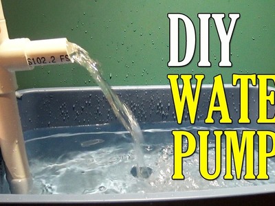 How to Make a Water PUMP using PVC Pipe DIY