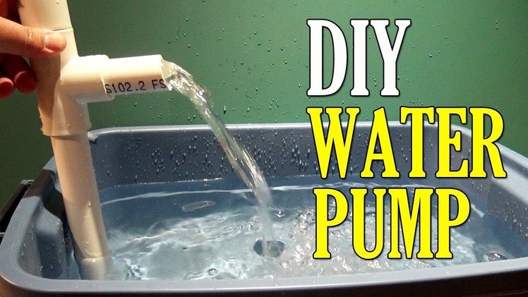 How to Make a Water PUMP using PVC Pipe DIY