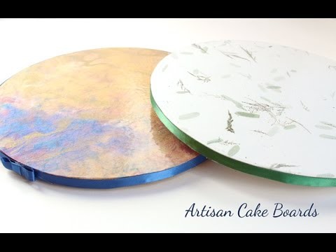How to Make Beautiful Custom Cake Boards - No Fondant!