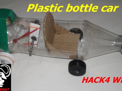 How to make bottle car easy | plastic bottle car | how to make rubber band powered car | mini car