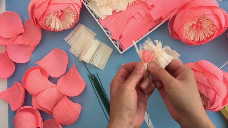 How to make crepe paper PEONY