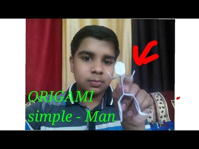 How to make origami simple man