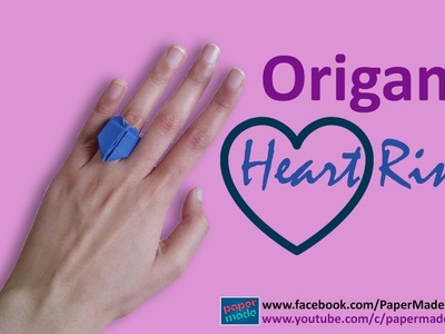 How to Make Paper Heart Ring | Ring Origami | DIY | PaperMade