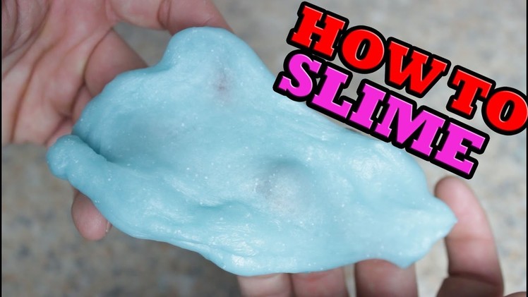 HOW TO MAKE SLIME WITH ONLY TOOTHPASTE AND GLUE