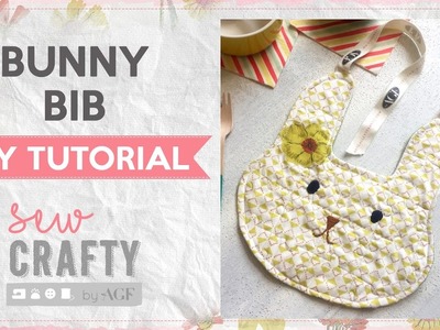 How to sew a bunny bib? Easter sewing Tutorial - Sew crafty by AGF