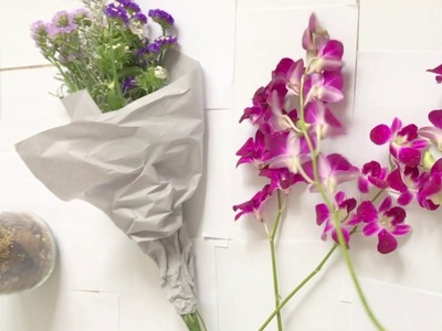 How to wrap a bouquet